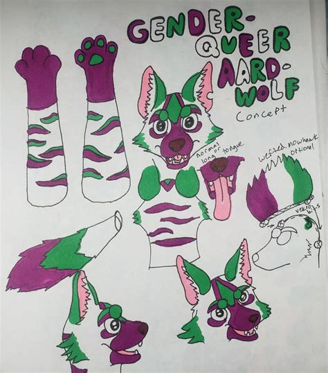 Gender Queer Aardwolf Partial Fursuit Plan By Bigkittyfursuits On