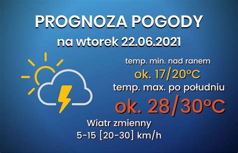 Prognoza Pogody Na Wtorek Pogoda Dla L Ska