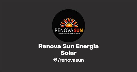 Renova Sun Energia Solar Instagram Facebook Linktree