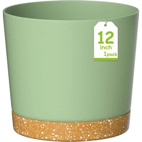 Pots De Fleurs En Plastique Trahoo Cm De Diam Tre Avec Trous De