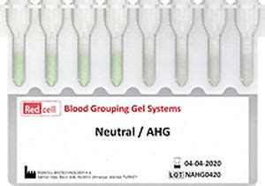 Kit de prueba de agrupamiento sanguíneo RCNAHG Redcell