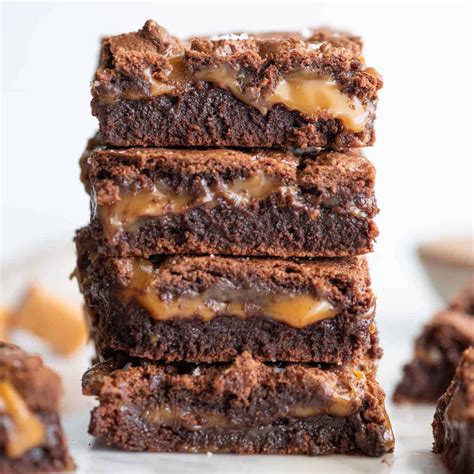 Download Scrumptious Caramel Brownie Wallpaper