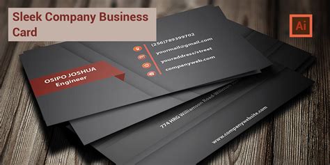 Sleek Professional Business Card By Osipographics Codester