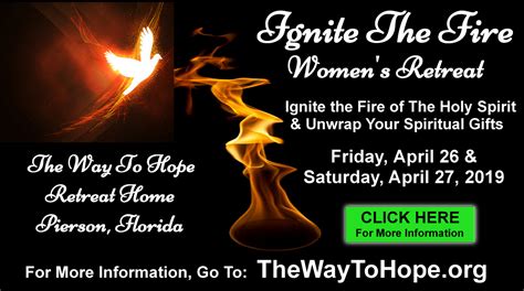 Ignite The Fire Banner For Website Christian Healing Center