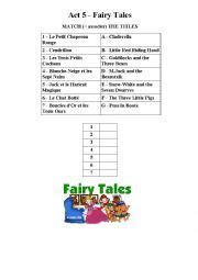 Fairy Tales Esl Worksheet By Marcj