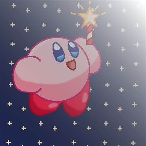 Pixilart - Star Rod Kirby by cheddargirl