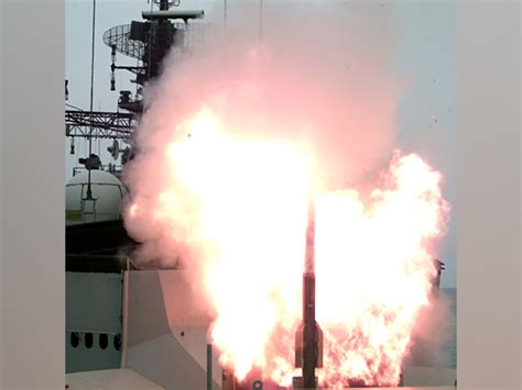 India Successfully Test Fires VL SRSAM Missile From Indian Naval Ship