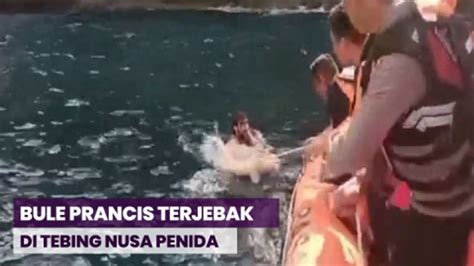 Berenang Kejar Penyu Bule Prancis Terjebak 4 Jam Di Tebing Nusa Penida