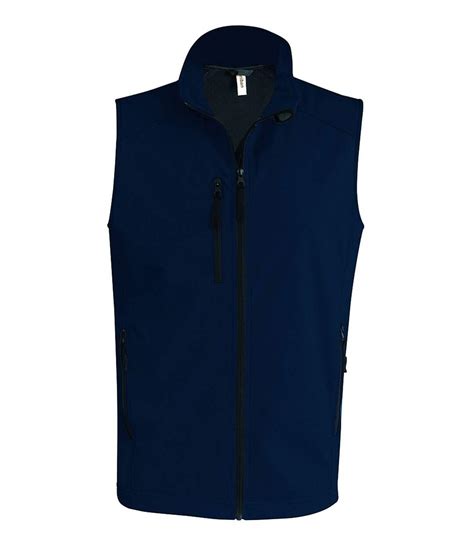 Bodywarmer Softshell Gilet Sans Manches K Bleu Marine Homme