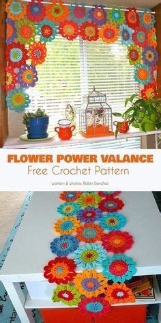 The Flower Power Valance Is Made With Crochet