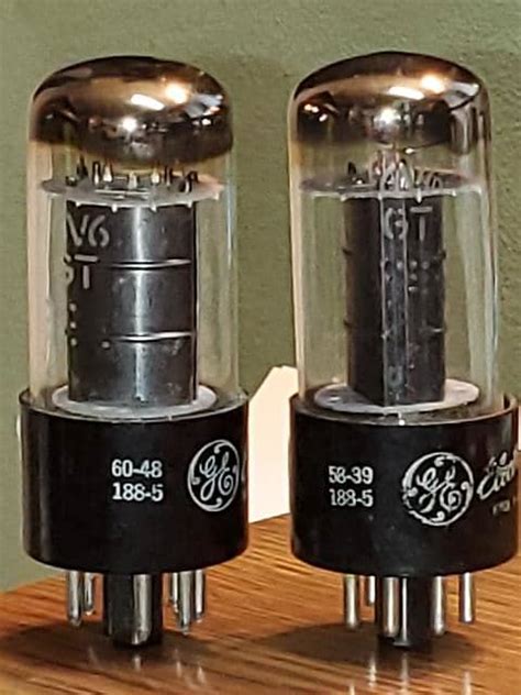 6V6GT GE NOS Matched TV 7 Tested Pair 2 Tube Lot UG1 2 Reverb