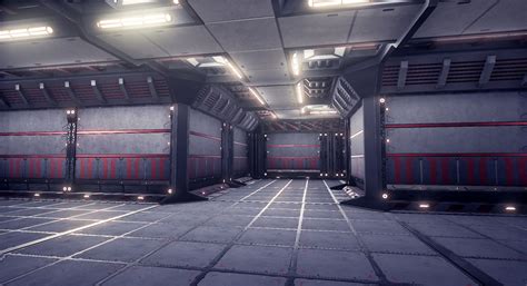 Modular Sci-Fi Hallway 3D Model $29 - .fbx .obj - Free3D