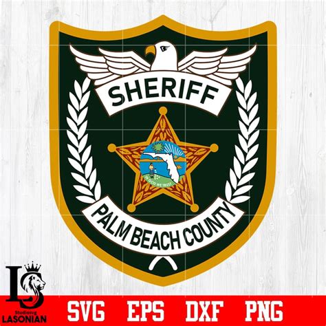 Badge Sheriff Palm Beach Count svg eps dxf png file, digital | Inspire ...