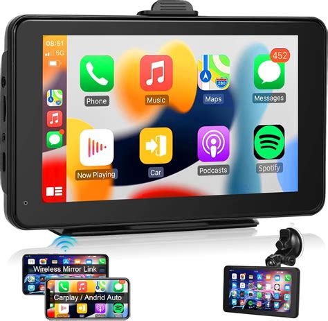 Wireless Carplay Android Auto Mirror Link Zoll Touchscreen Monitor