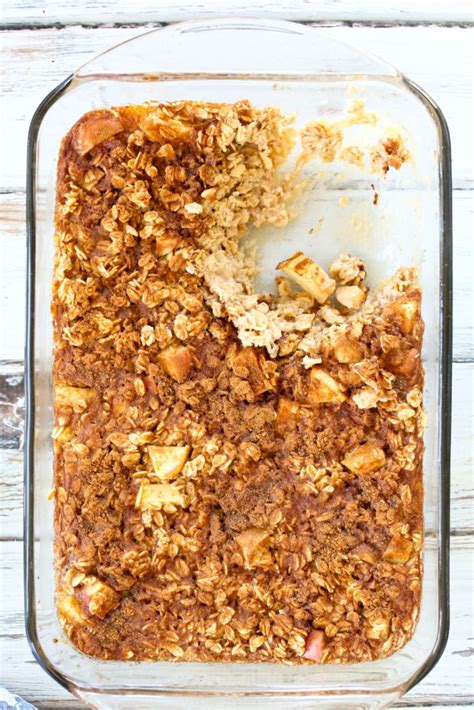 Apple Cinnamon Baked Oatmeal Happy Healthy Mama