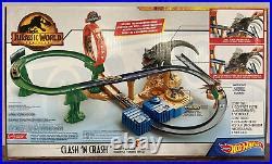 Car Track Set Hot Wheels Jurassic World Dominion Clash N Crash Track