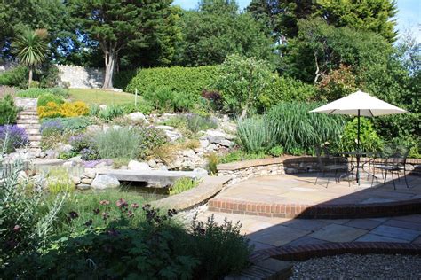 Coastal Garden A Steeply Sloping Garden 30x30m Situated On The