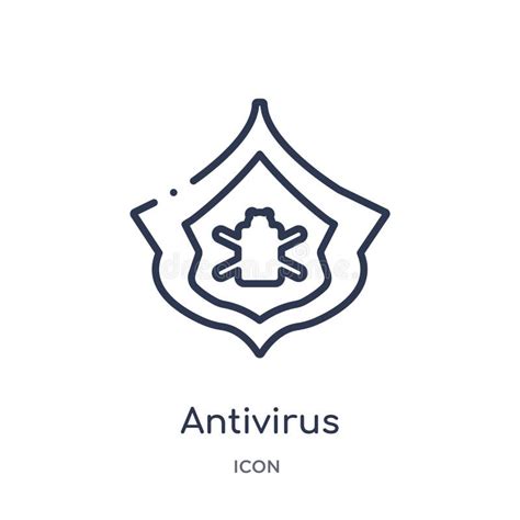 Linear Antivirus Icon From Internet Security Outline Collection Thin