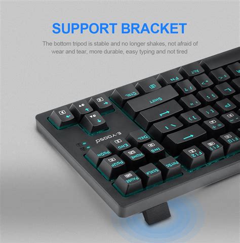 E YOOSO K620 USB Teclado de Jogo Mecânico Azul Interruptor 87 Chave