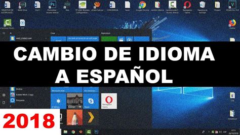 Como Cambiar El Idioma En Windows 10 De Ingles A Español Youtube