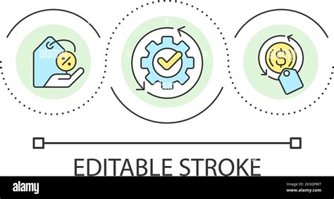 Adjust prices loop concept icon Stock Vector Image & Art - Alamy