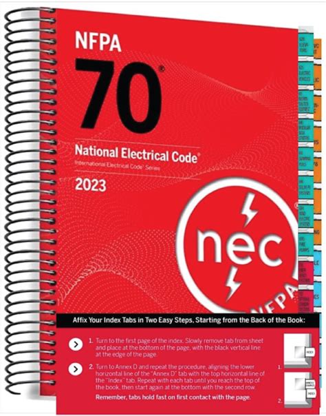 Nfpa 70 National Electrical Code 2023 Edition Spiralbound Spiral