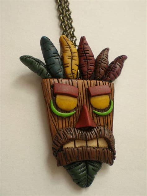 Mask Aku Aku Crash Bandicoot By Pathibu On Etsy Clay Crafts Etsy