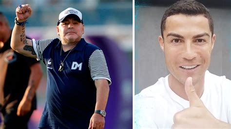 Cristiano Ronaldo Felicita A Maradona Y Le Dice Quien Es El Número Uno Video Pasión Fútbol