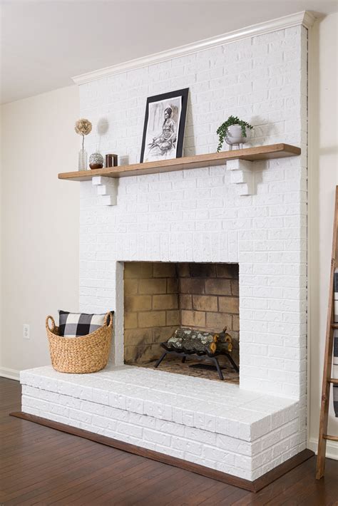 White Brick Fireplace