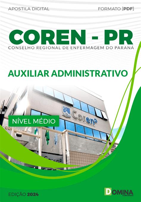 Apostila COREN PR 2024 Auxiliar Administrativo