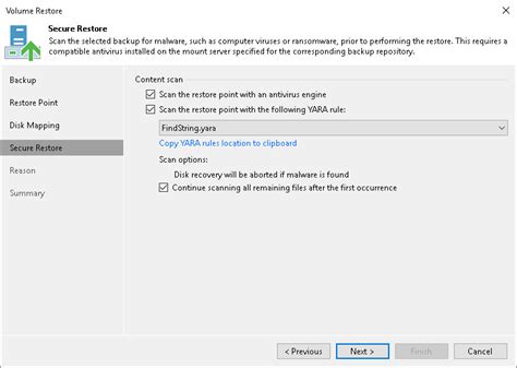 Step 6 Specify Secure Restore Settings Veeam Agent For Microsoft