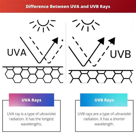 Uva Vs Uvb Stråler Forskel Og Sammenligning