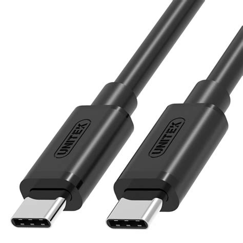 Unitek Prémium Usb C V20 Kábel 1m Fekete Y C477bk Kábe