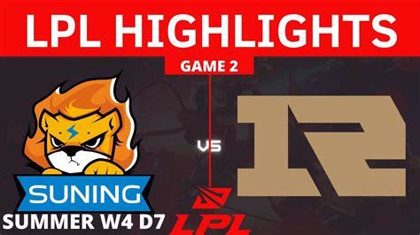 SN Vs RNG Game 2 HIGHLIGHTS Week 4 Day 7 LPL Summer Split 2021