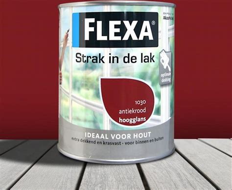 Flexa Strak In De Lak Alkyd Hoogglans Antiekrood 1030 750 Ml Antiekrood