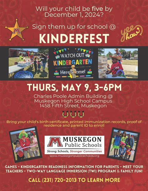 Muskegon Public Schools Kinderfest, 1458 Fifth Street, Muskegon, MI