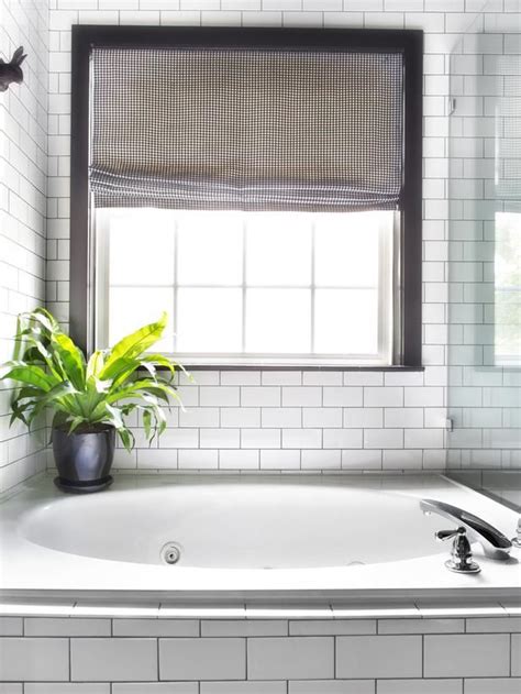 Pretty Tub Surround Timeless Black And White Master Bathroom Makeover