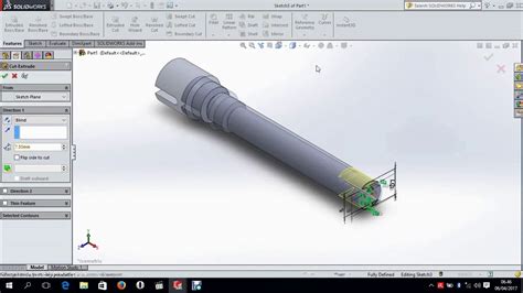 Tutorial Solidwork Membuat Propeller Shaft Youtube