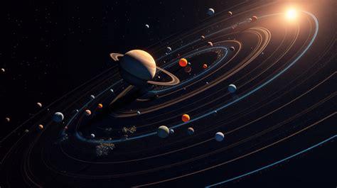 Orbit Space With Planets In Around The Sun Backgrounds | JPG Free ...