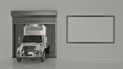 Premium Photo Garage With Opened Roller Door D Rendering