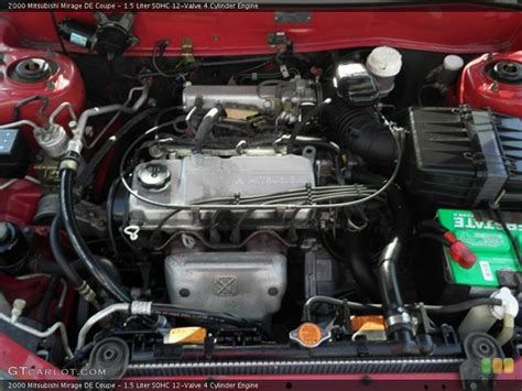 1.5 Liter SOHC 12-Valve 4 Cylinder 2000 Mitsubishi Mirage Engine ...