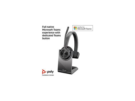 Poly Voyager 4310 Uc Wireless Headset Charge Stand Plantronics Single Ear Headset