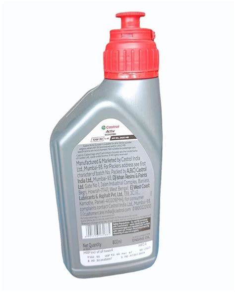 Castrol Activ Scooter W T Engine Oil Unit Pack Size Bottle Of