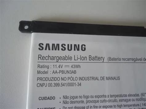 Bateria Original Samsung Book Np550xda Nova 100 Capacidade MercadoLivre