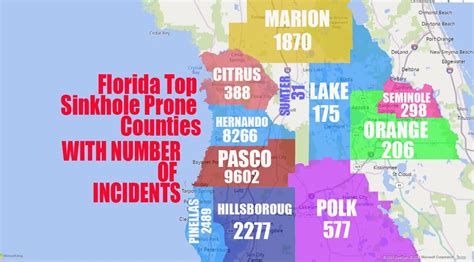 Foundation Techs Top 10 Florida Sinkholes Prone Counties