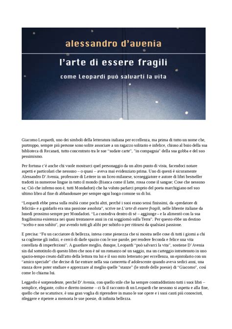 Larte Di Essere Fragili Come Leopardi Pu Salvarti La Vita