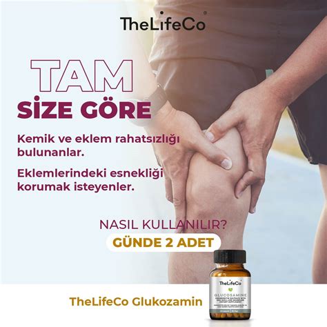 TheLifeCo Glukozamin 60 Kapsül TheLifeCoShop