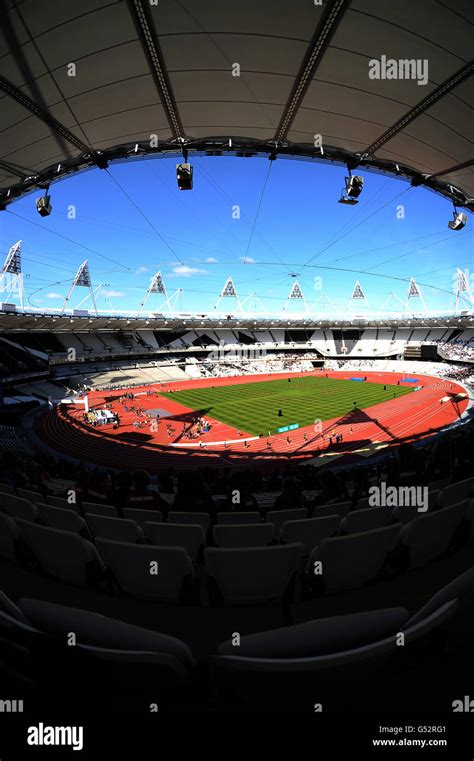 Athletics - London Olympic Stadium - Olympic Park. A view of the London ...