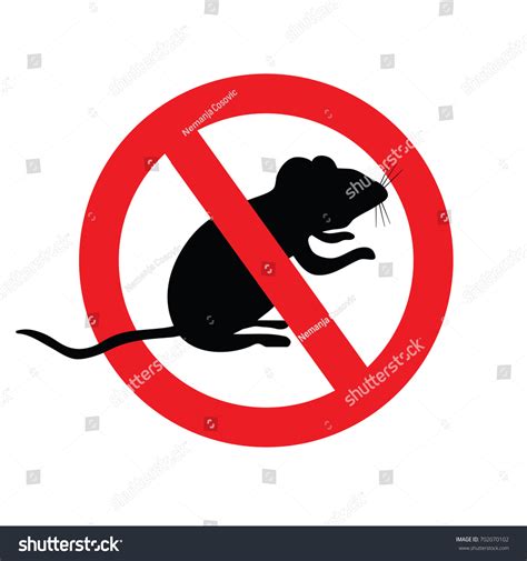 No Mice No Symbol Mouse Stock Vector Royalty Free 702070102