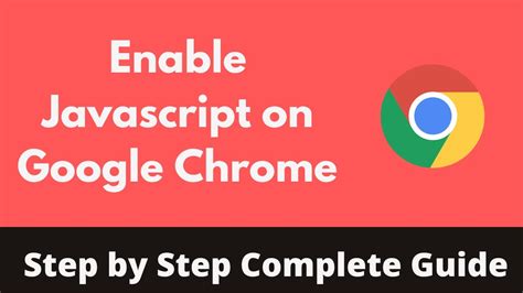 How To Enable Javascript On Google Chrome Quick Simple YouTube